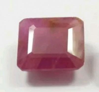 •9.30 Ct Natural Emerald Cut Red Ruby.