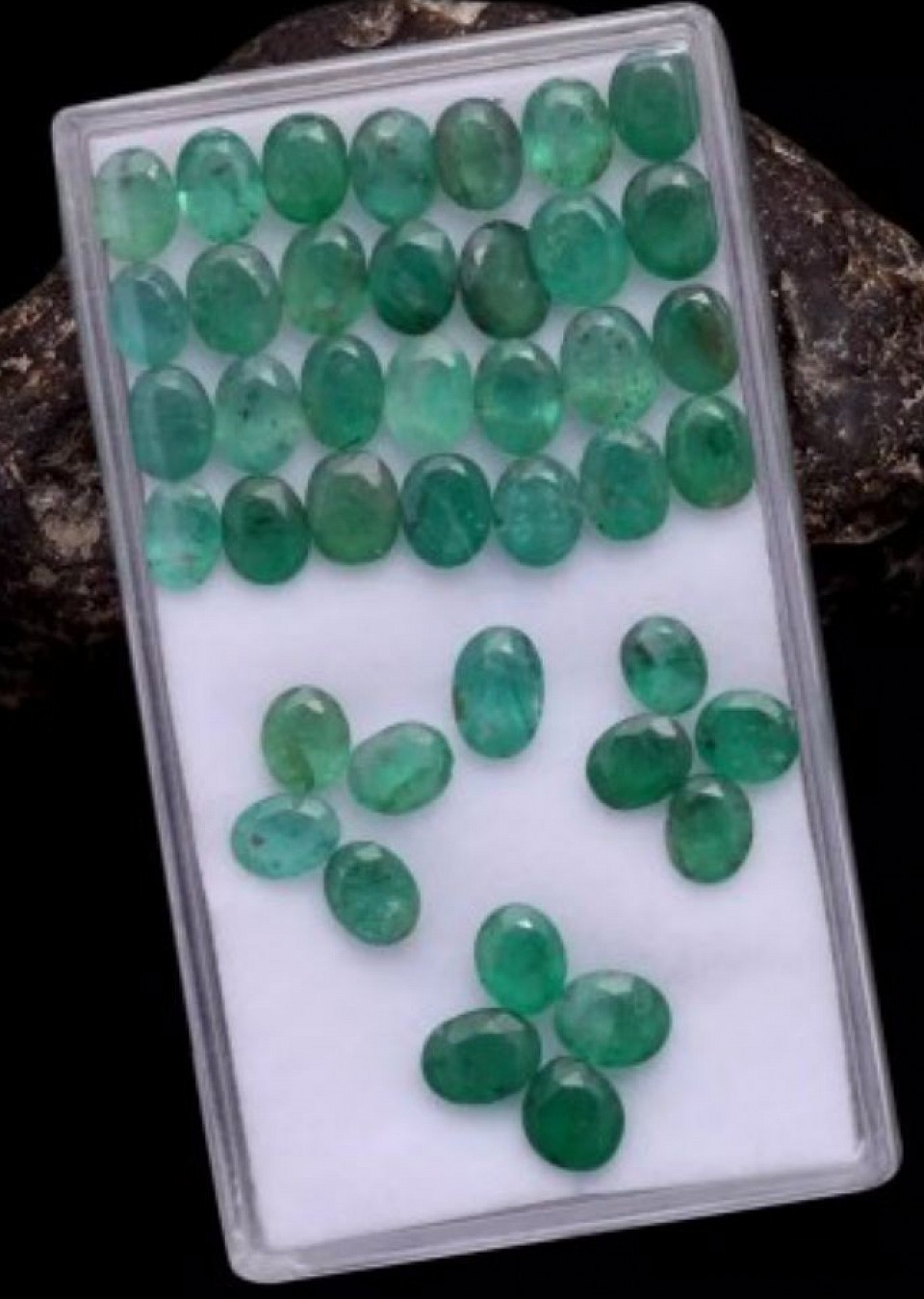 🔹Zambian Emeralds - Size Approximately 5 x 3 mm Each