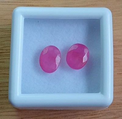 Natural Mozambique Rubies 4 x 7mm-8mm Untreated Oval Faceted Cut Gemstones.