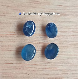 • Cabochon Sapphires Backsides.