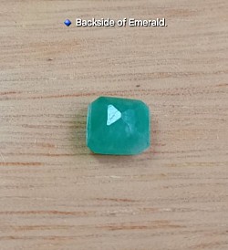 • Backside of Emerald.