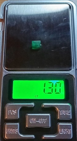 • 1.30 ct Emerald.